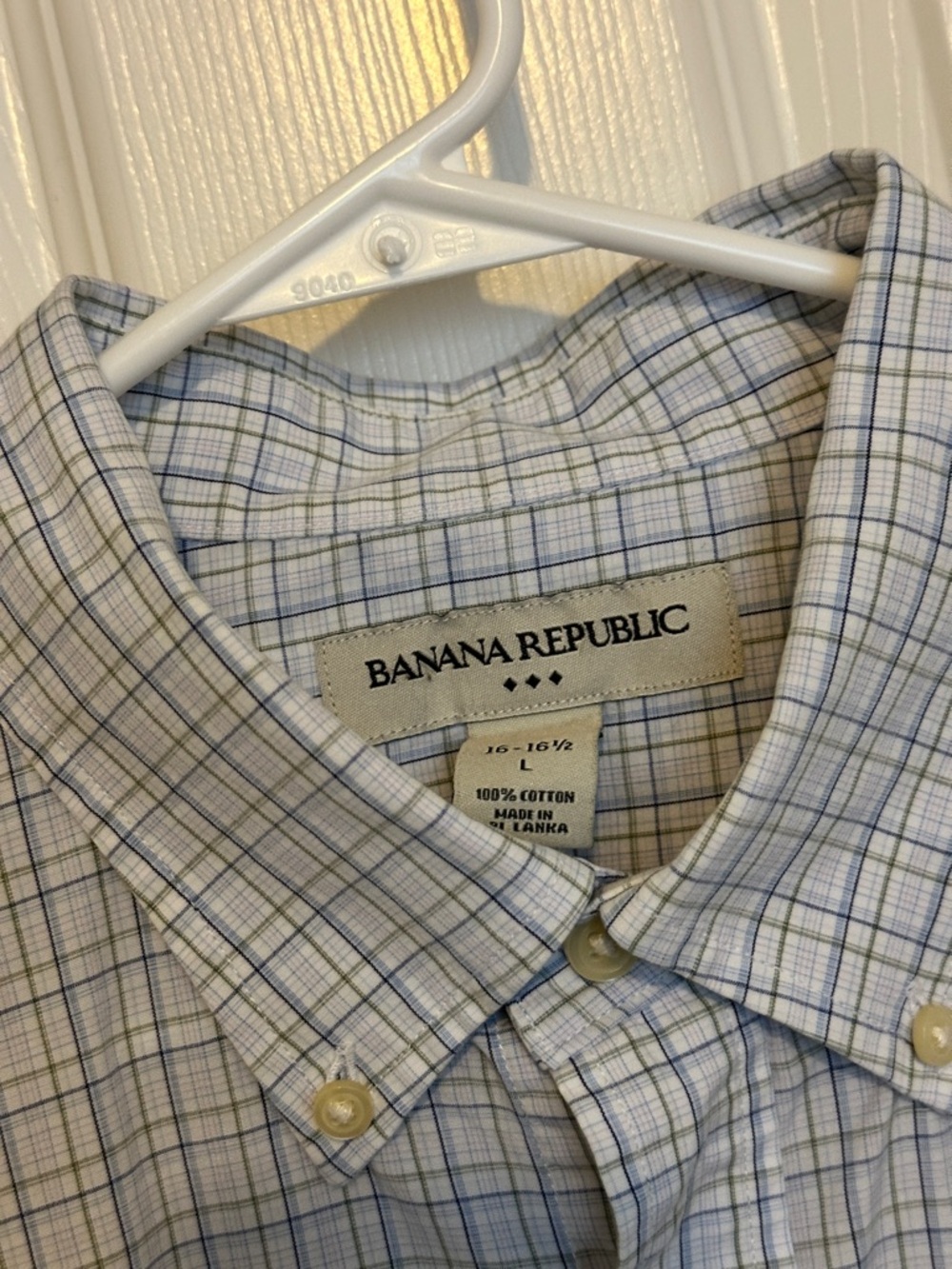 Banana Republic Mens Button-Down Shirt Large 16-16-1/2